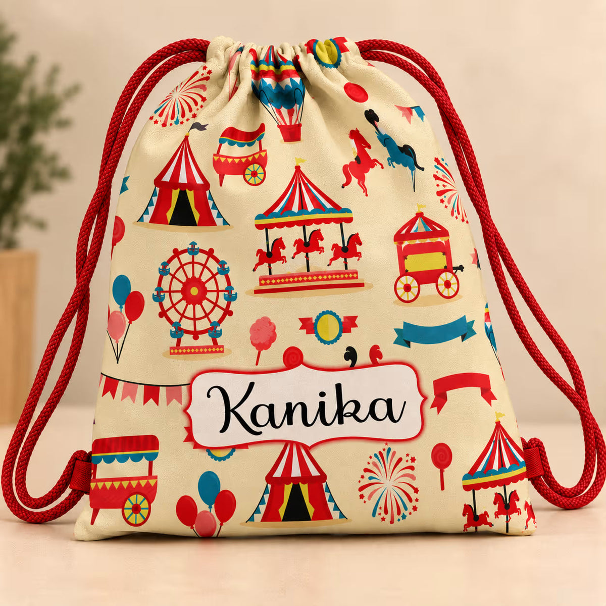 Name Drawstring Bags