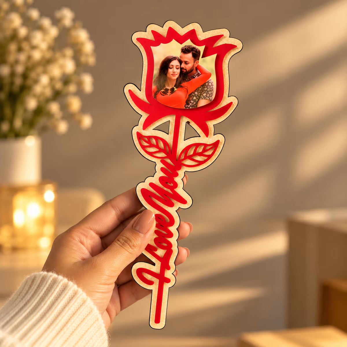 Customized Photo Rose