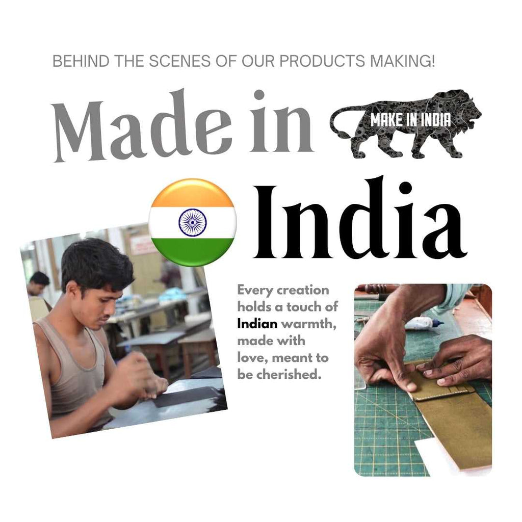 Personalized Journal Kraft, White & Lined Pages Diary Navy Blue