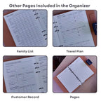 Personalized Refillable Diary with Magnetic Button Lock Black