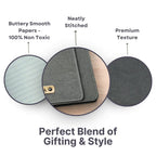 Personalized Name Grey Diary With Cardholder