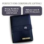 Personalized Big Size Black Refillable Pages Diary Organizer