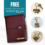 Personalized Big Size Brown Refillable Pages Diary Organizer