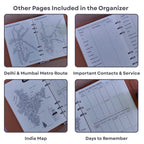 Personalized Big Size Brown Refillable Pages Diary Organizer