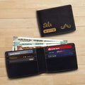 Personalized Wallet for Men with Name and Charm