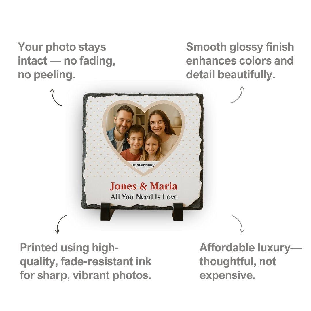 Customized Square Rock Photo Frame