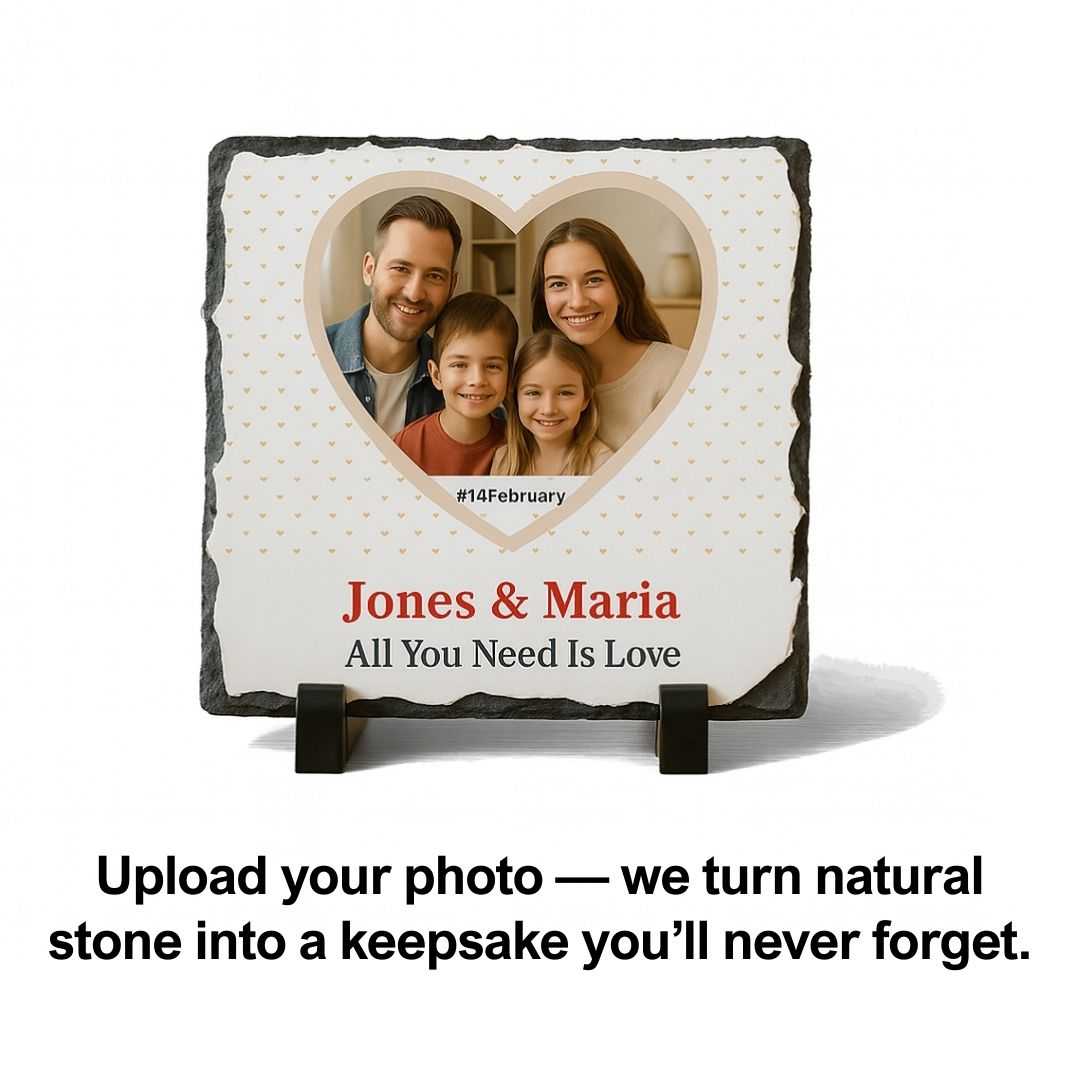 Customized Square Rock Photo Frame