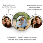 Customized Semi-Rectangle Rock Photo Frame