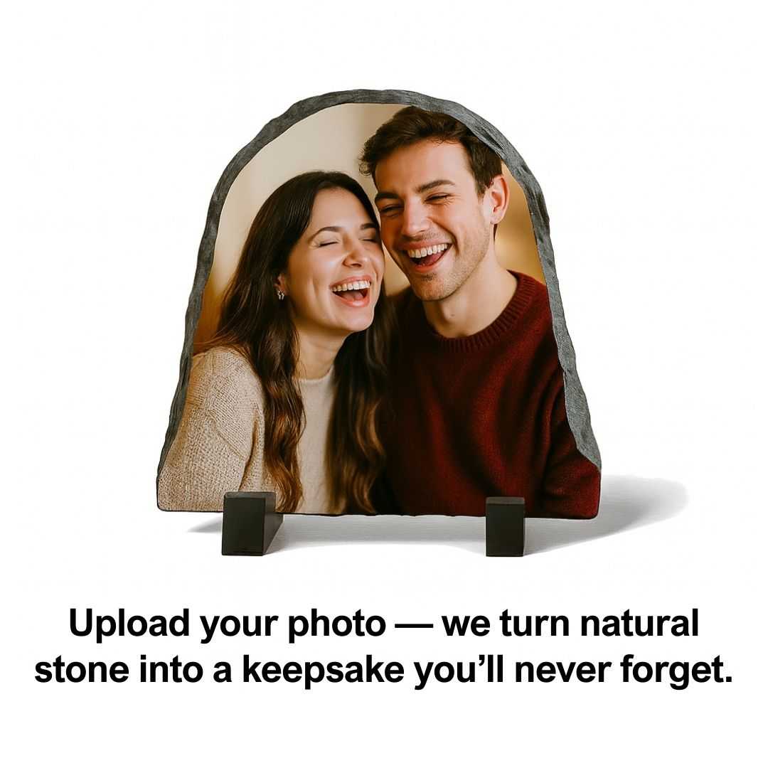 Customized Semi-Rectangle Rock Photo Frame