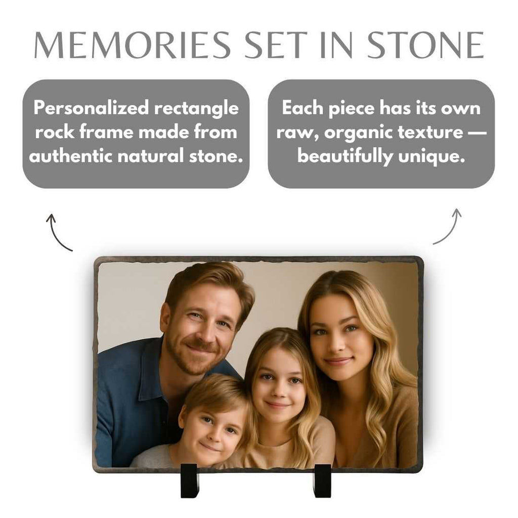 Customized Rectangle Rock Photo Frame
