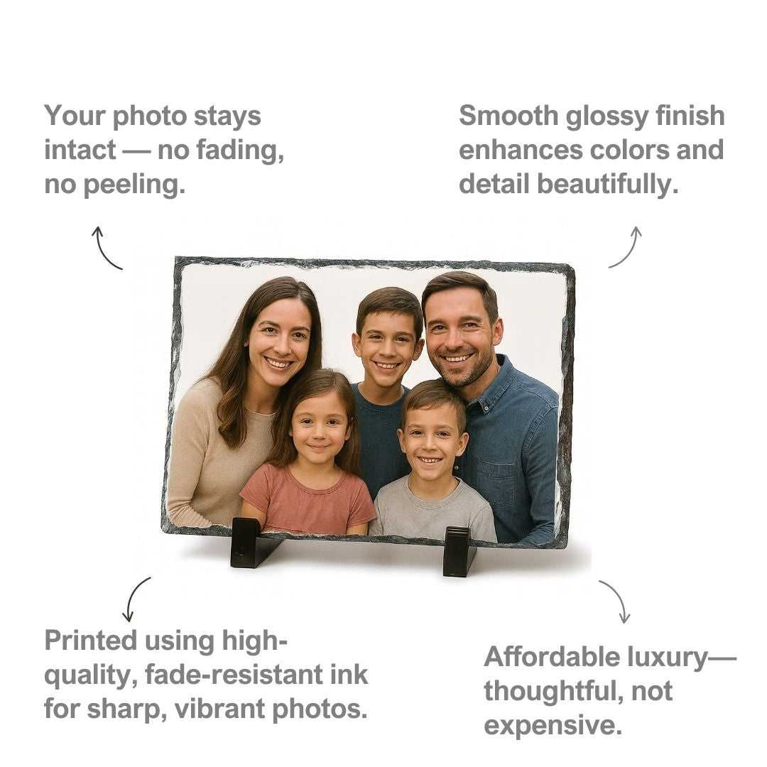 Customized Rectangle 2 Rock Photo Frame