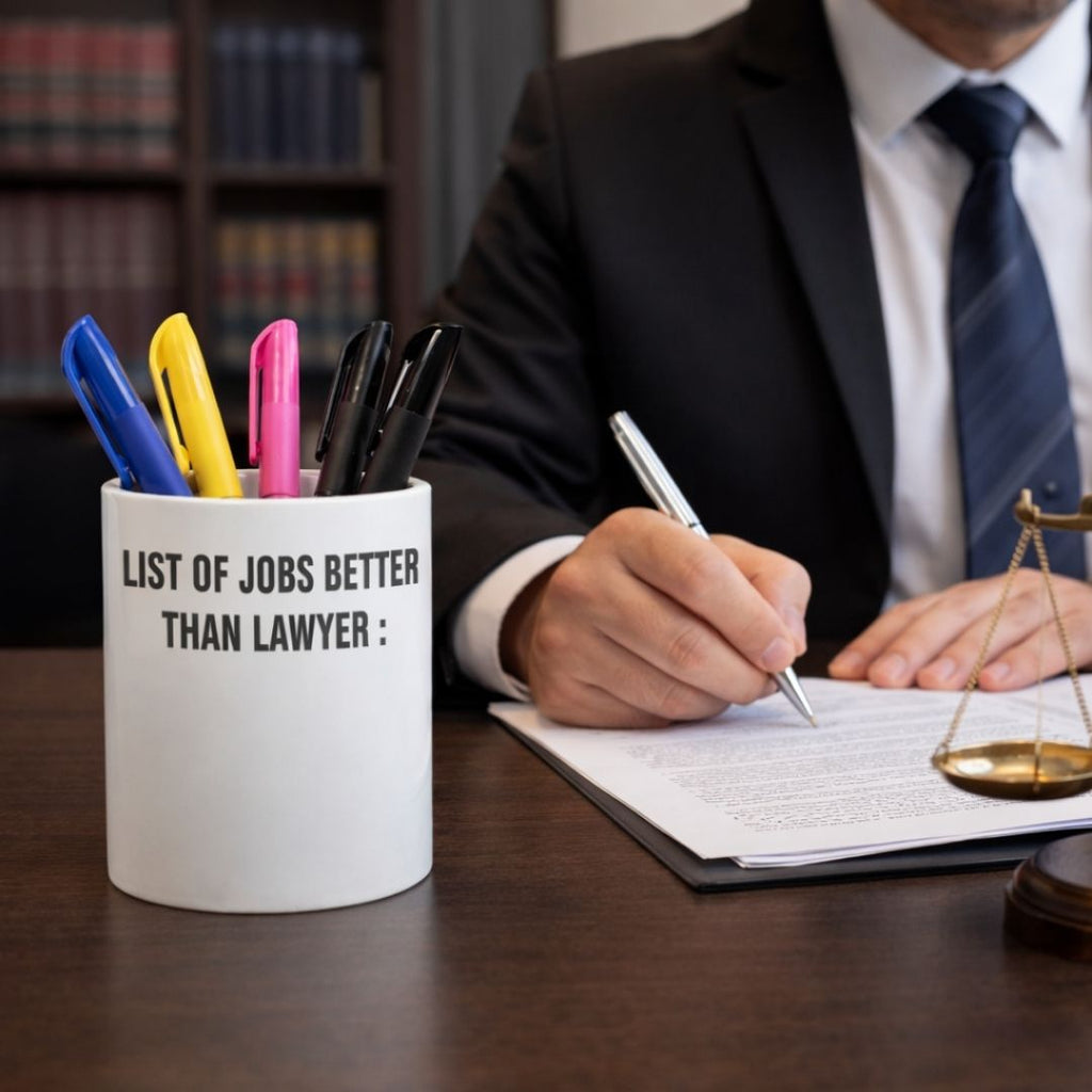 Personalized Lawyer Pen Stand