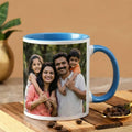 Light Blue Ceramic Customized Photo Mug