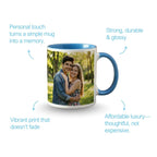 Light Blue Ceramic Customized Photo Mug