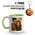 Light Green Ceramic Customized Photo Mug
