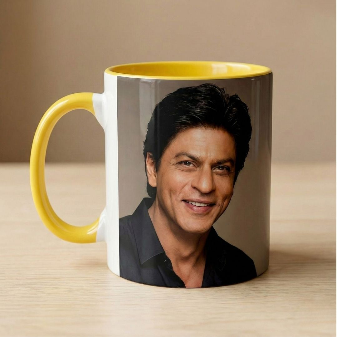 Yellow Ceramic Customized Photo Mug