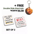 MDF CA Tea Coasters Set of 2