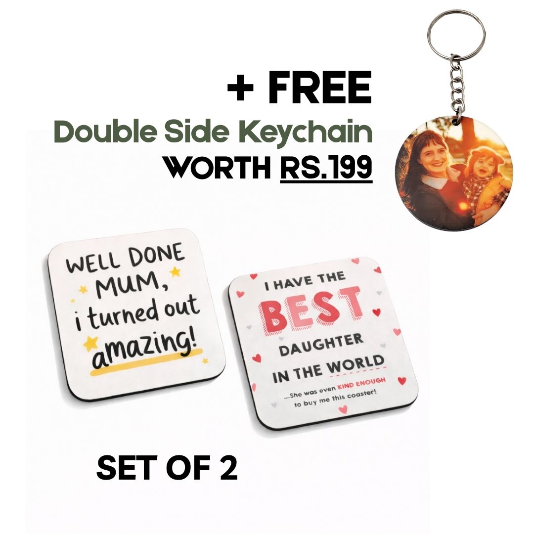 MDF CA Tea Coasters Set of 2