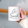 Personalized PInk PhD Doctor Mug