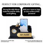 Personalized MDF Wooden Pen Stand for Advocates