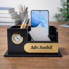 Personalized MDF Wooden Pen Stand for Advocates