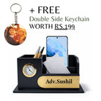 Personalized MDF Wooden Pen Stand for Advocates