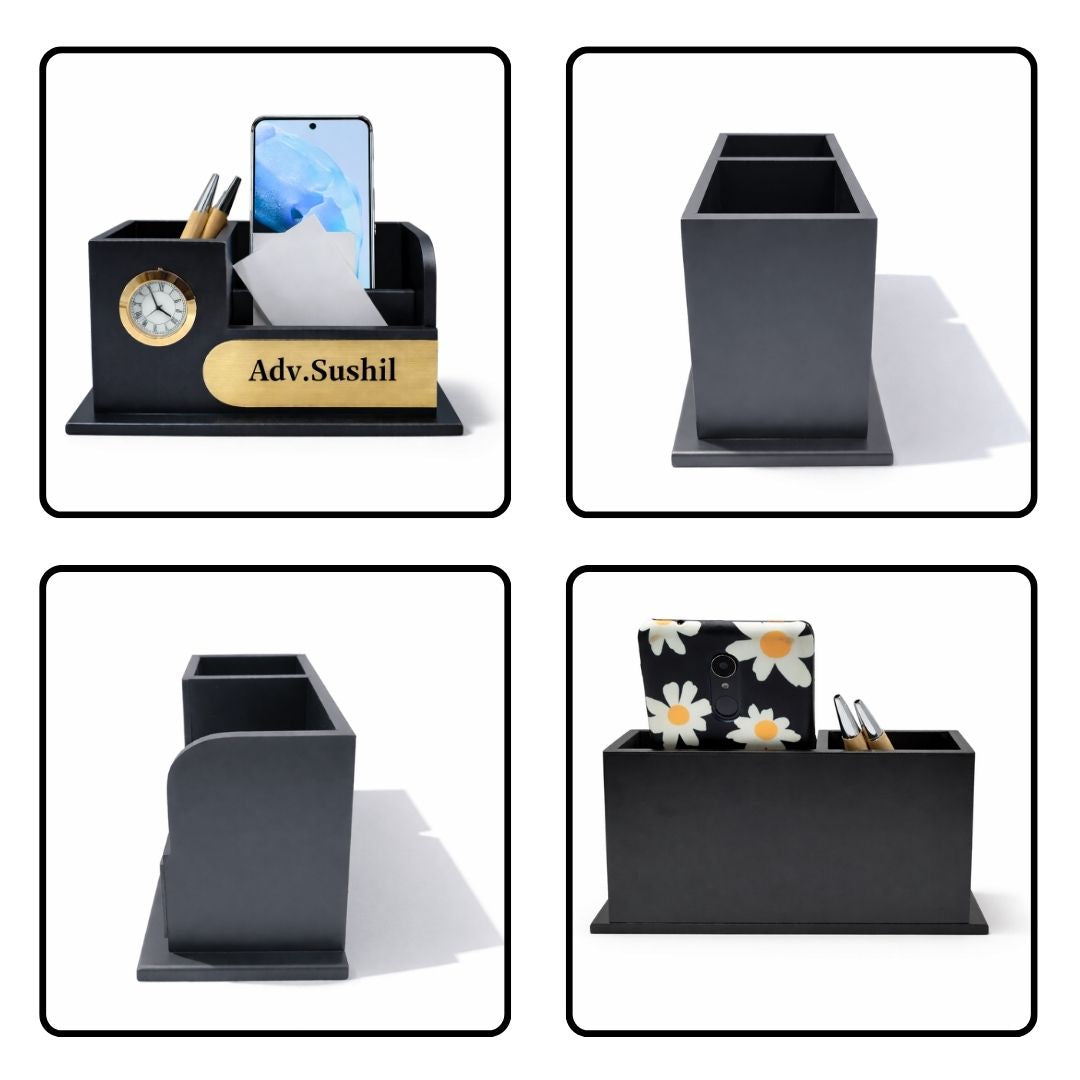 Personalized MDF Wooden Pen Stand for Advocates