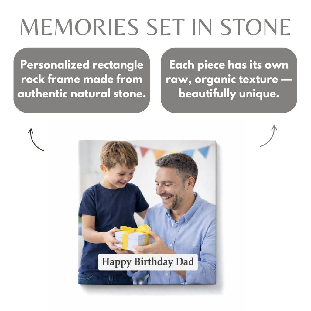 Happy Birthday Dad Personalized Ceramic Tile