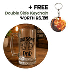 Awesome Dad Glass Beer Mug