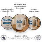 Best Dad Customized Frosted Beer Mug
