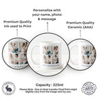 "Best Dad Ever" Photo Heart Collage Custom Mug