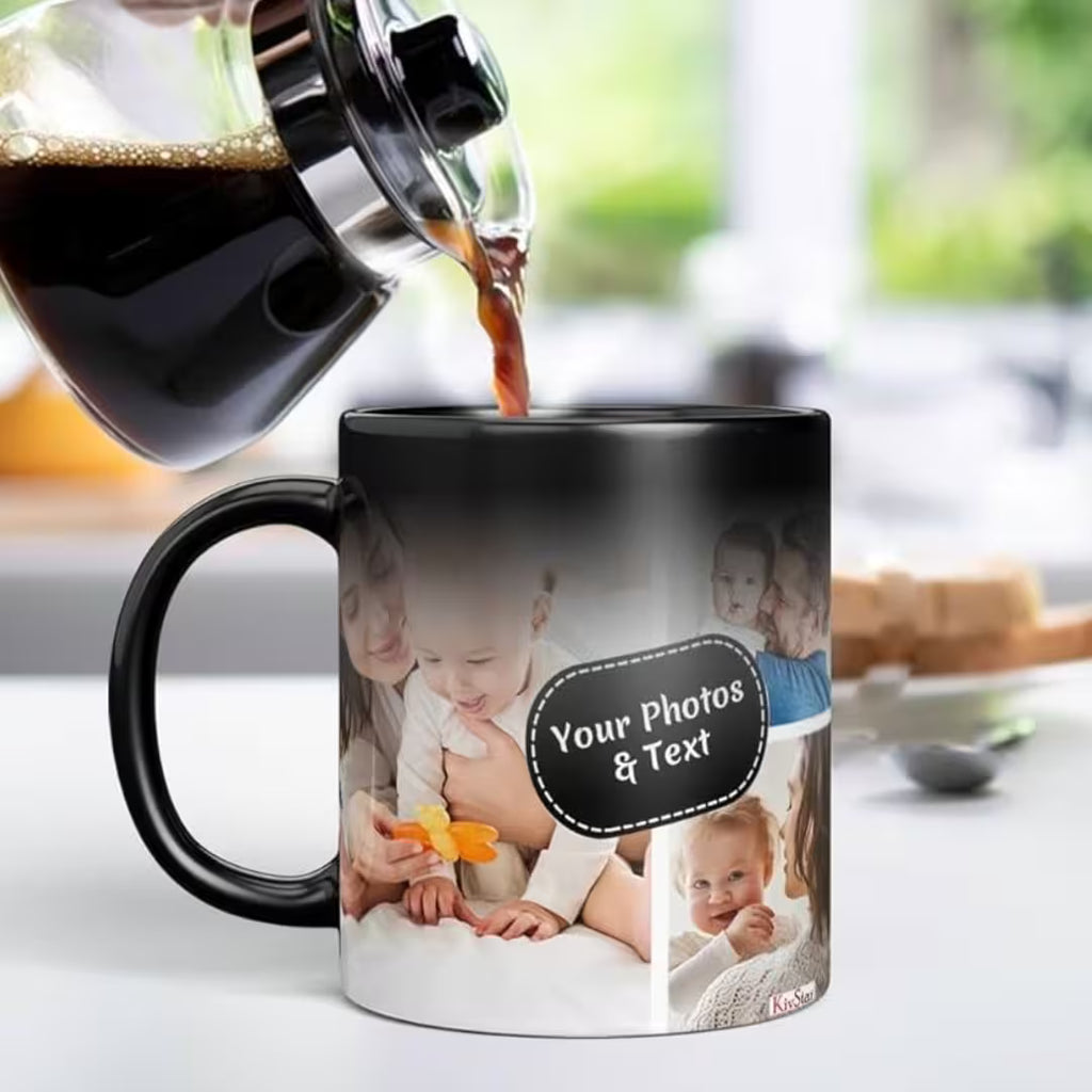 Customized Photo Black Magic Mug