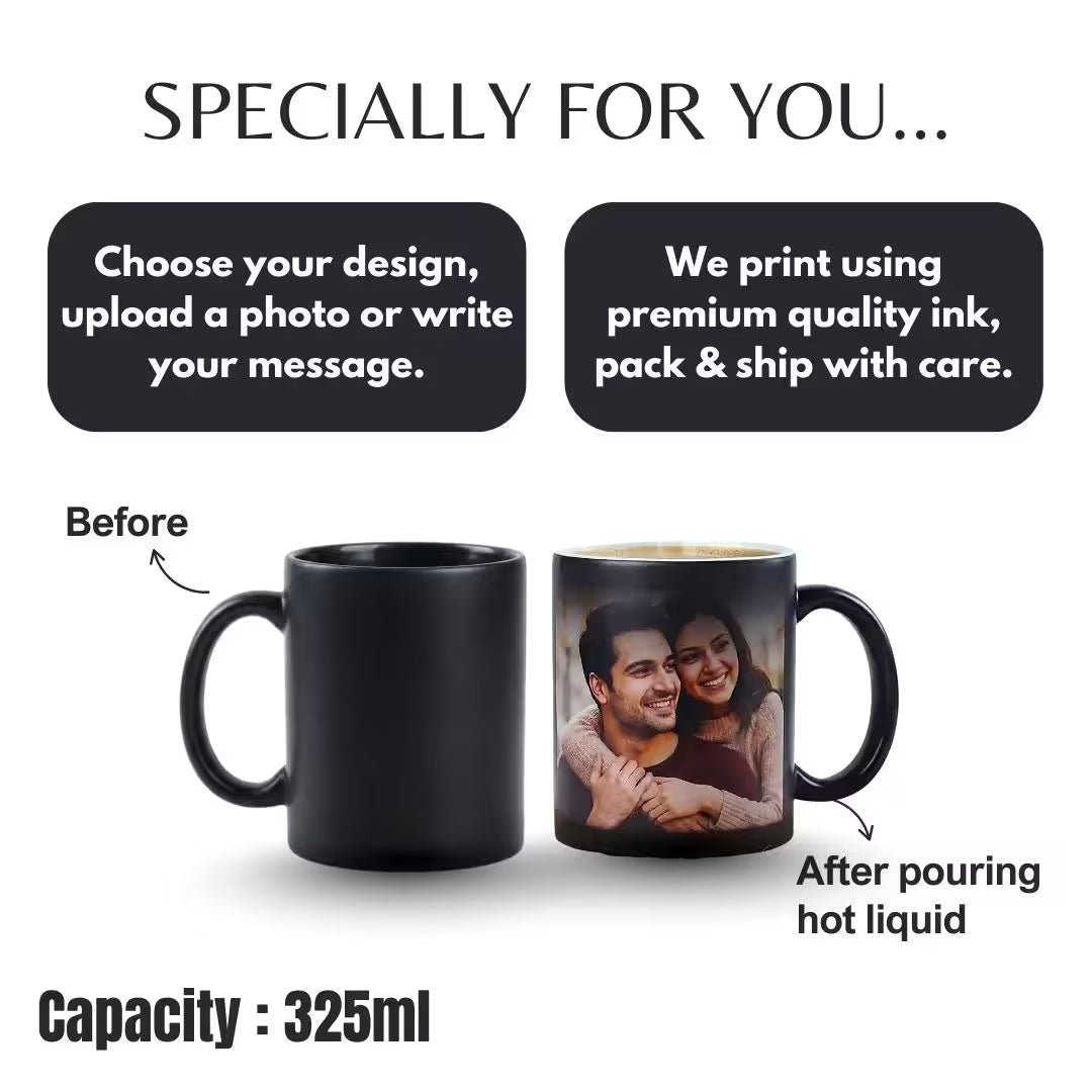 Customized Photo Black Magic Mug