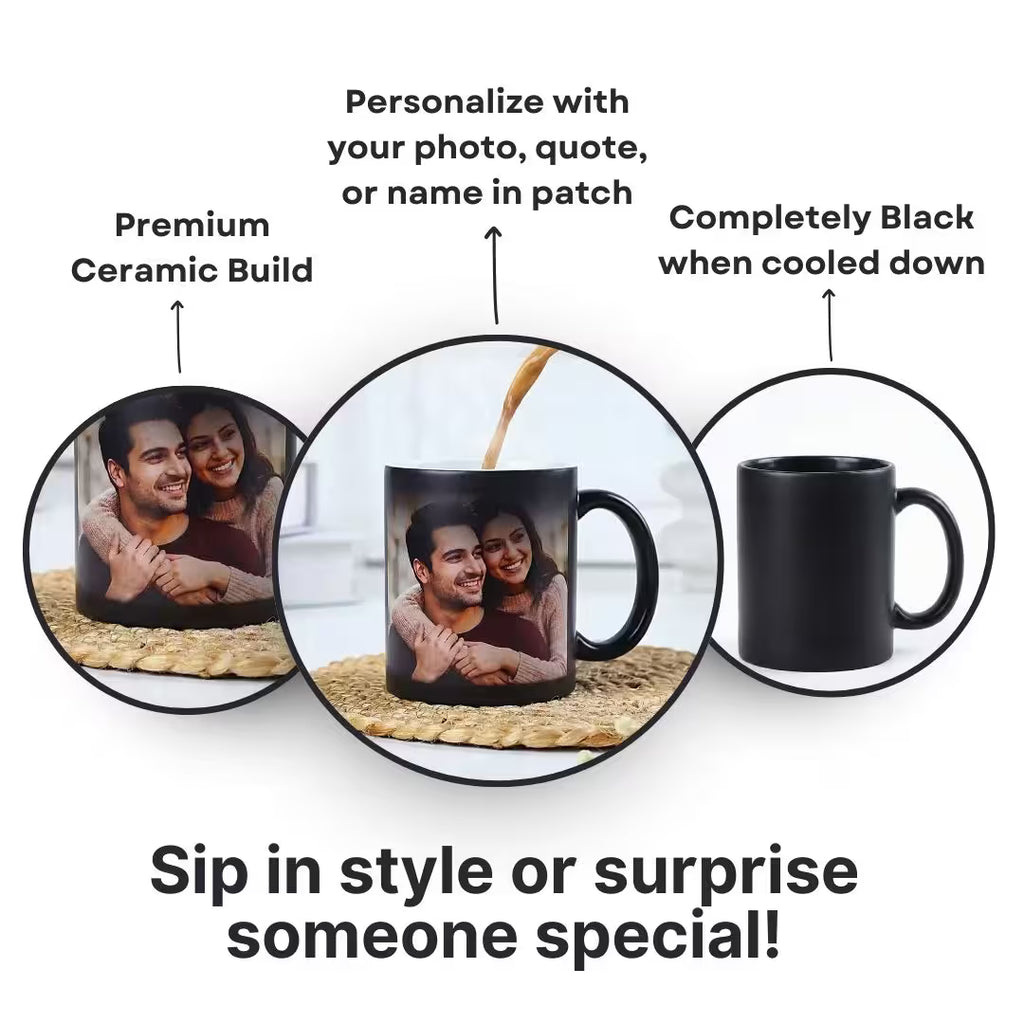 Customized Photo Black Magic Mug