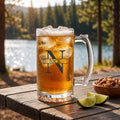 Custom Name Glass Beer Mug for Husbands