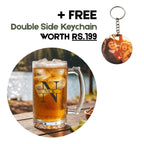 Custom Name Glass Beer Mug for Husbands