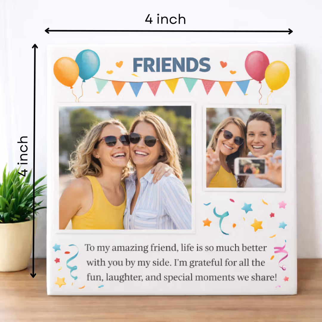 Custom Photo  Friend Ceramic Tile