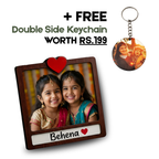 Sister Quote MDF Circle Wooden Magnet