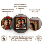 Sister Quote MDF Circle Wooden Magnet