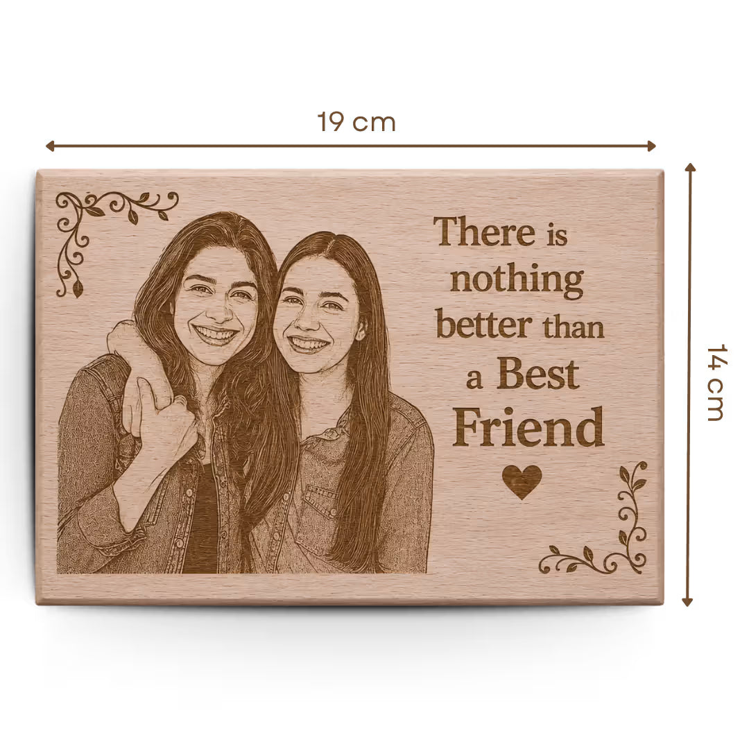 Customized Friends Wooden Engraved Plaque