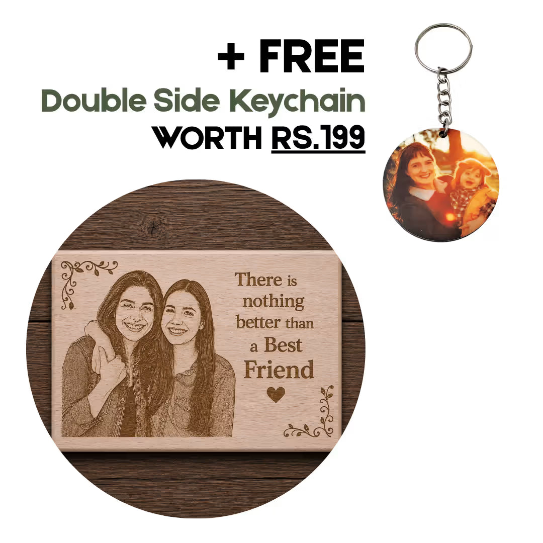 Customized Friends Wooden Engraved Plaque
