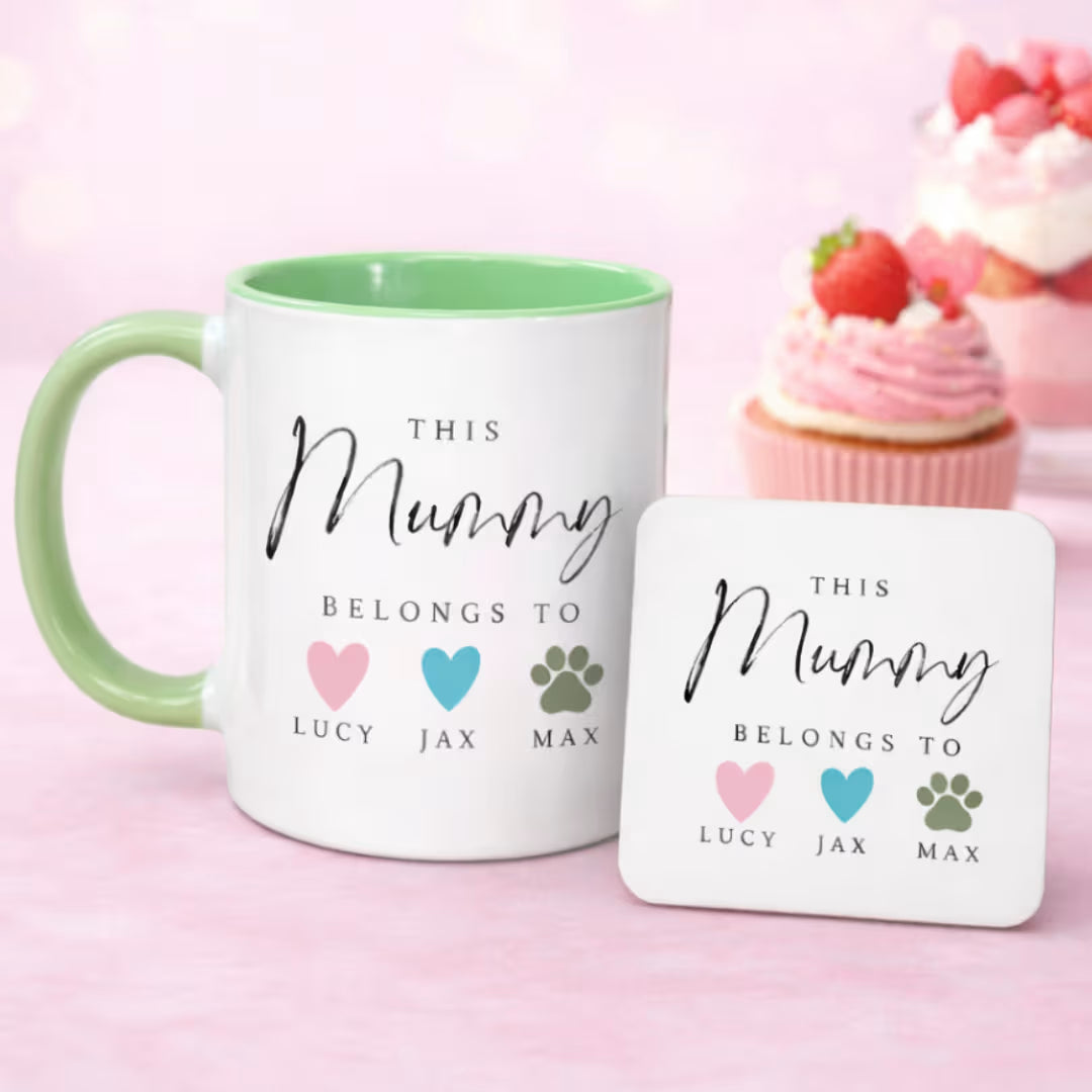 Customized Kids Name Colour Mug for Mom