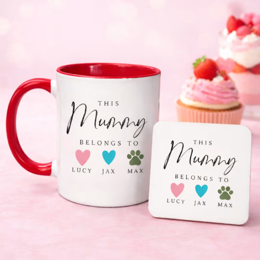 Customized Kids Name Colour Mug for Mom