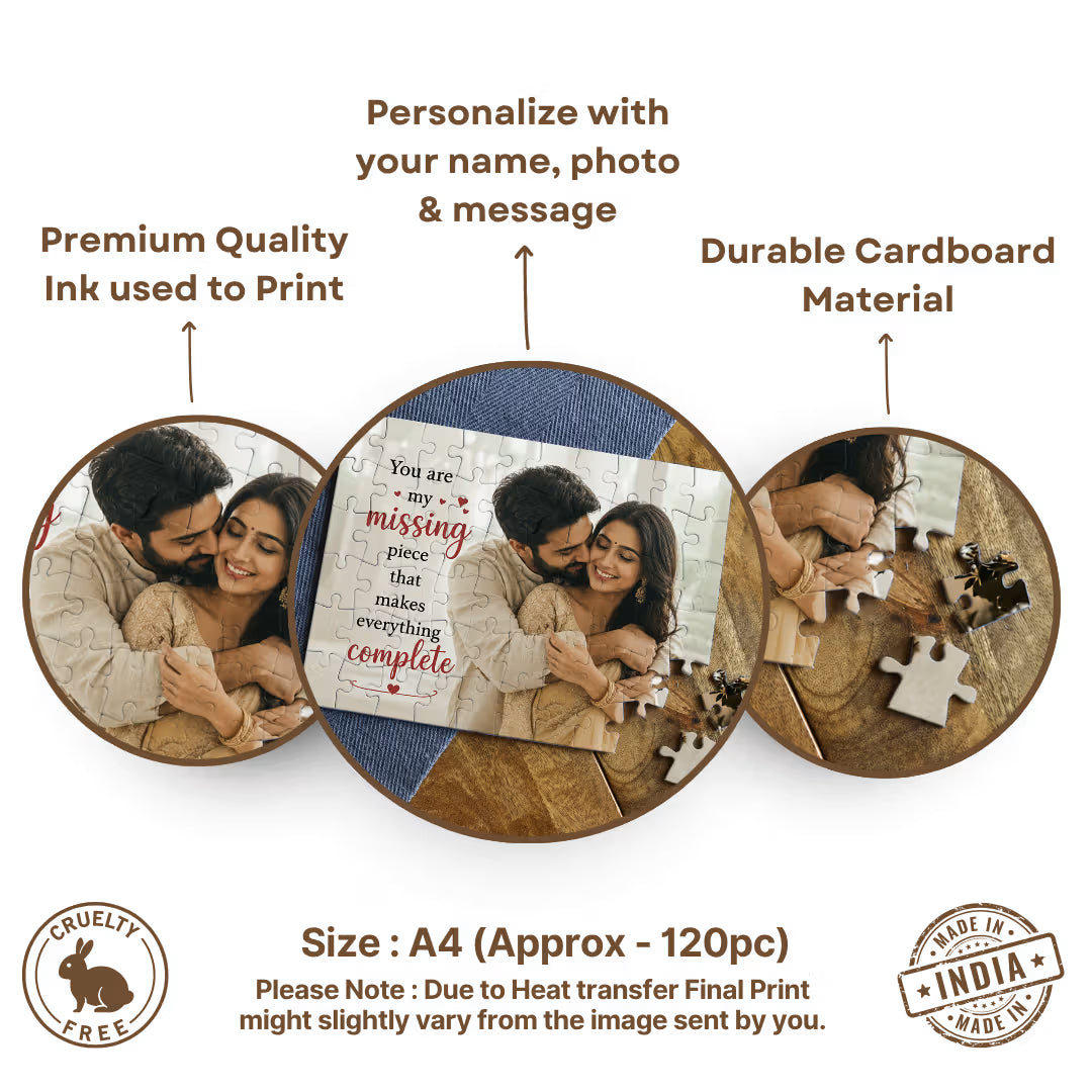Customized Love Photo Puzzle for Husband