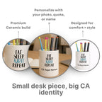 Customized Ceramic Pen Stand for Chartered Accountant