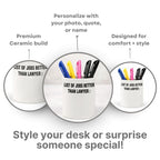 Personalized Lawyer Pen Stand