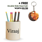 Customized Name Ceramic Pen Stand