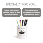 Born To Argue Personalized Ceramic Pen Stand