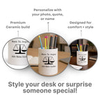 Born To Argue Personalized Ceramic Pen Stand