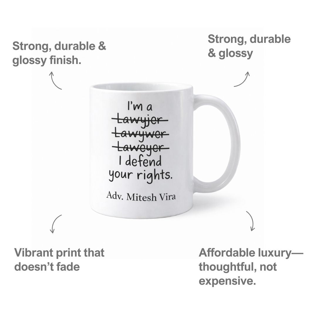Personalized Name Ceramic Mug For Lawyer